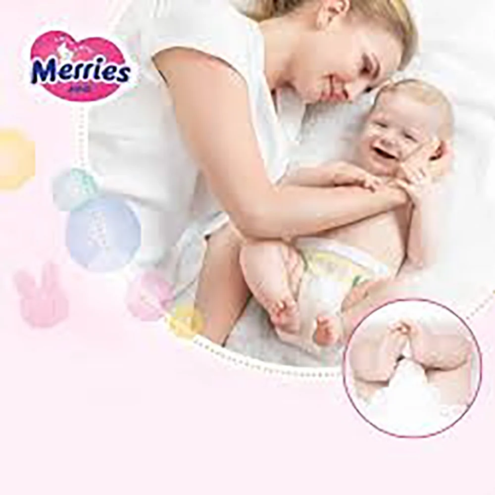 Merries Baby Diapers M Size 6kg - 60 Pieces - Image 3