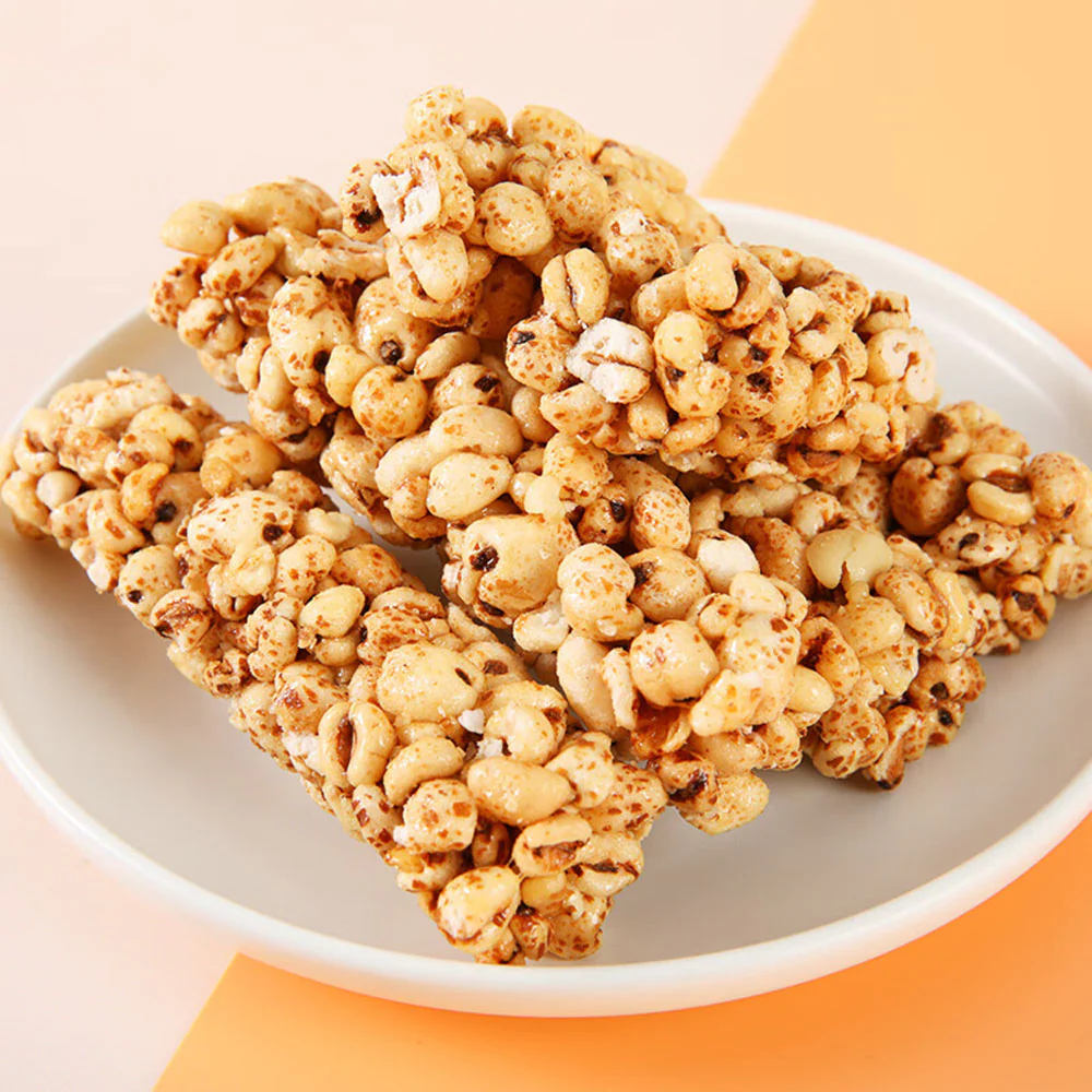 Mi Lao Tou Farmer's Cottage Peanut Flavored Wheat Puffs - 350g - Image 2