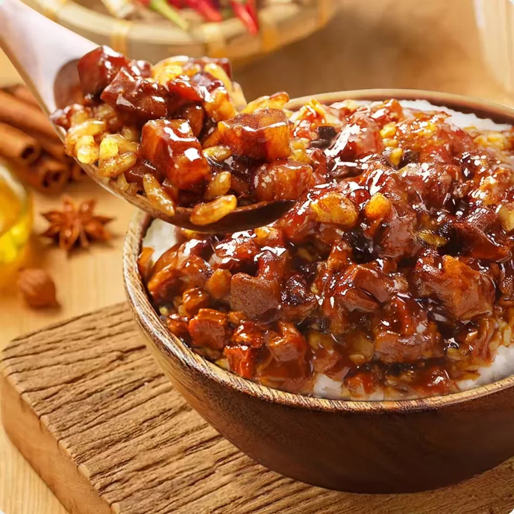 Miao Yan Taiwanese-Style Braised Black Pork 1.05kg – Lu Rou Fan Rice Topping – Limited Import - Image 3