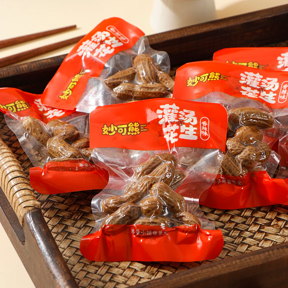Miaoke Bear Spicy Soup Peanuts - 230g - Image 3