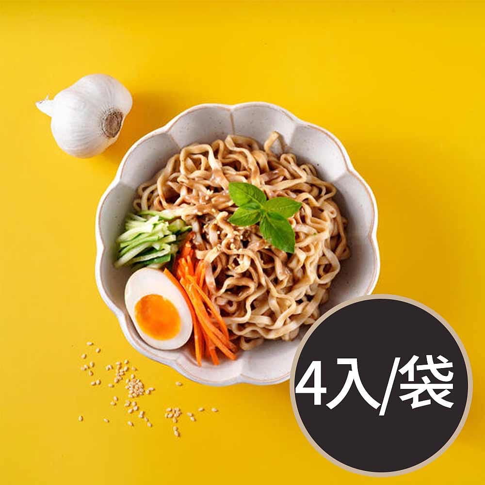 Miaokou Handmade Dry Noodles with Fragrant Sesame Sauce - 4 Packs, 600g - Image 2