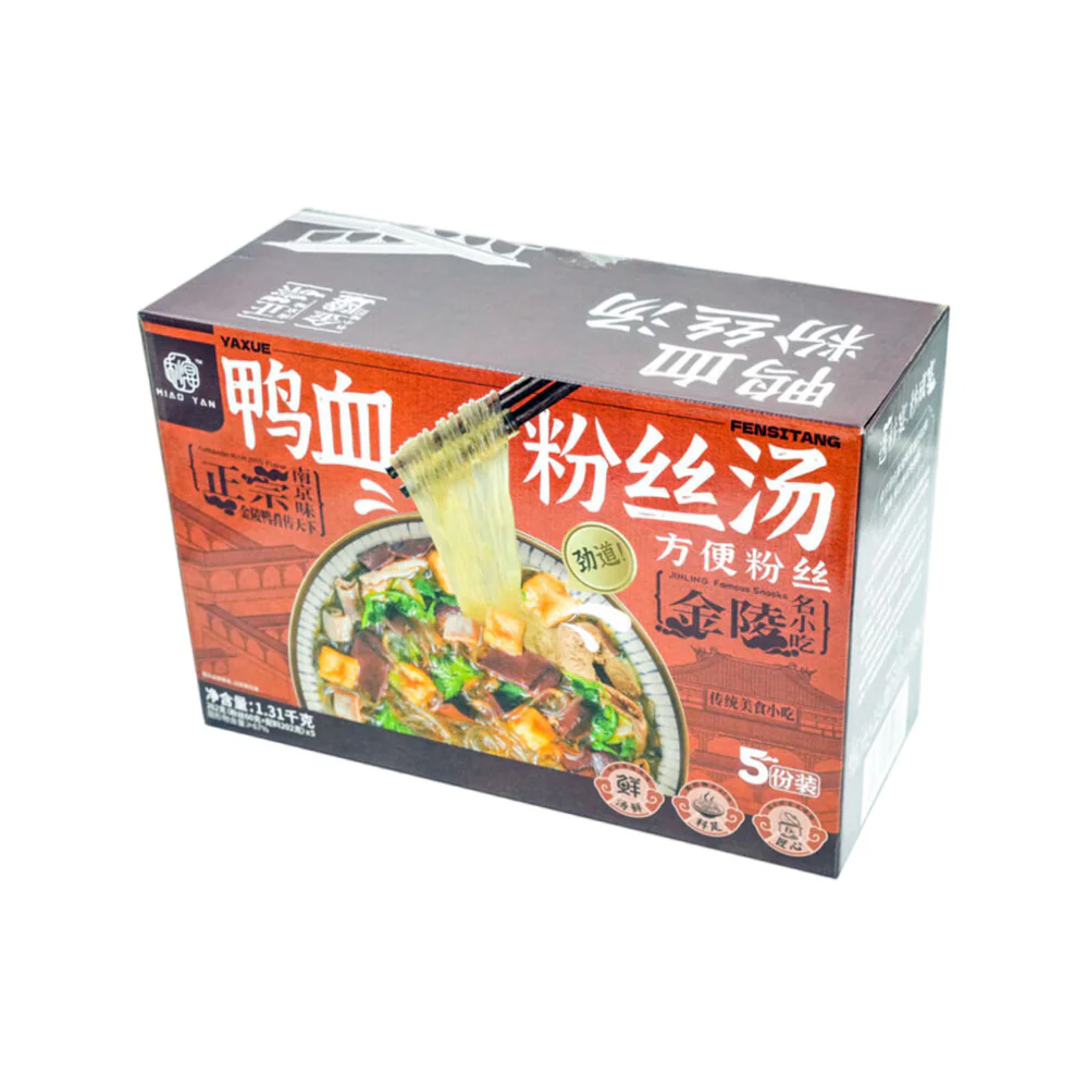 Miaoyan Nanjing Duck Blood Vermicelli Soup (Flavour) 262g x 5 – Limited Import