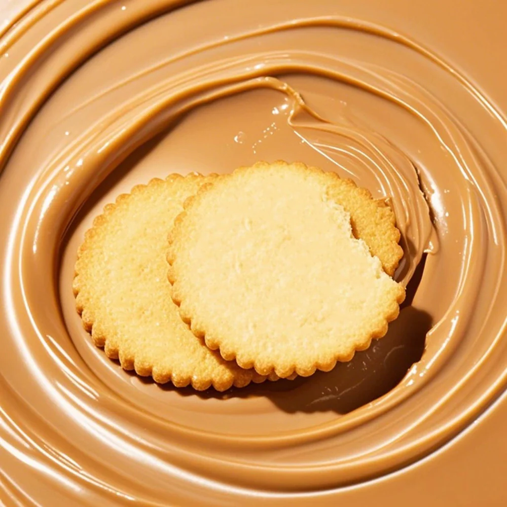 Mibazi Ultra‑Thin Potato Crisp Peanut Butter Sandwich Biscuits 150g - Peanut Butter Filled Cookies - Image 2