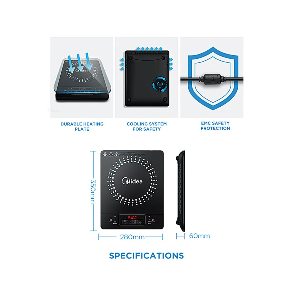 Midea Induction Cooker 2100W - Image 4