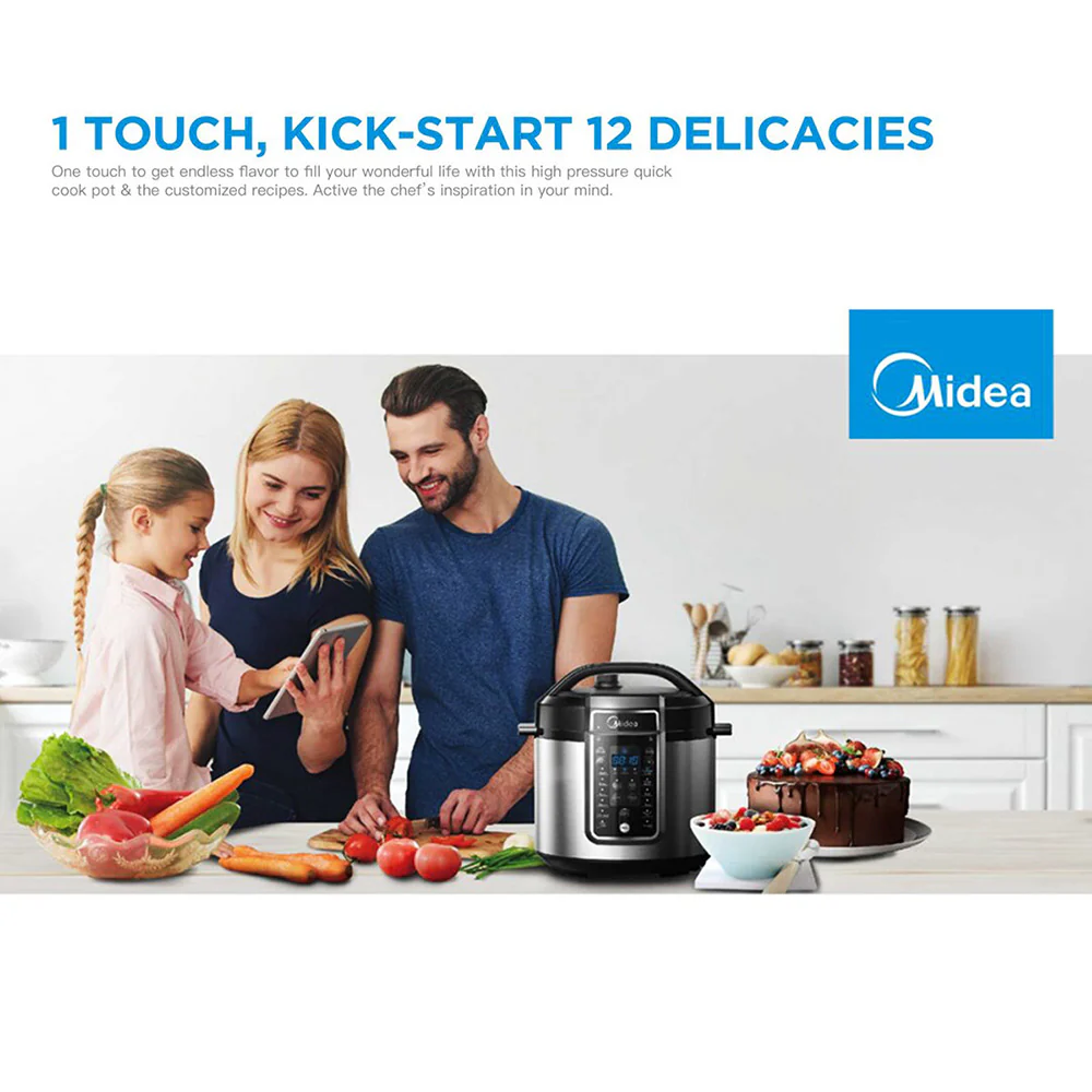 Midea Pressure Cooker 5.7L - Dishwasher Safe - Image 3