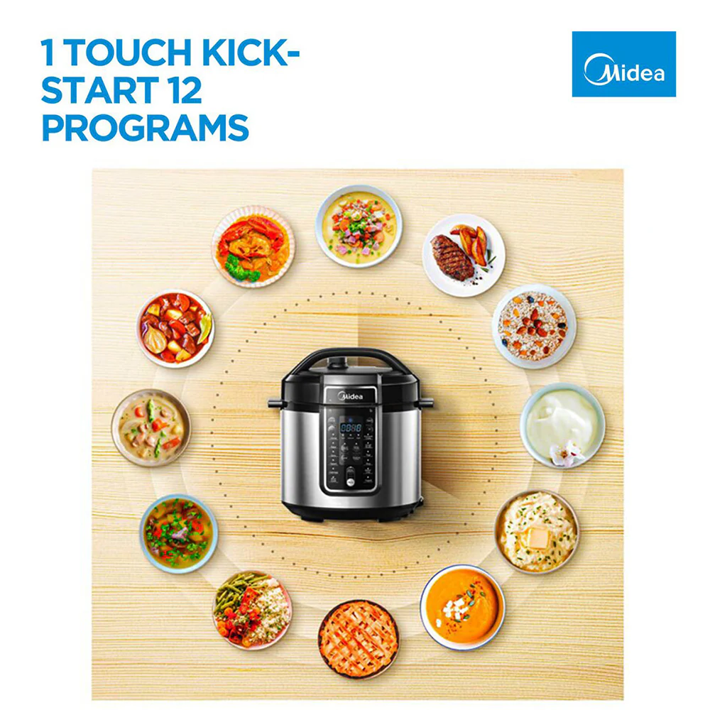 Midea Pressure Cooker 5.7L - Dishwasher Safe - Image 4