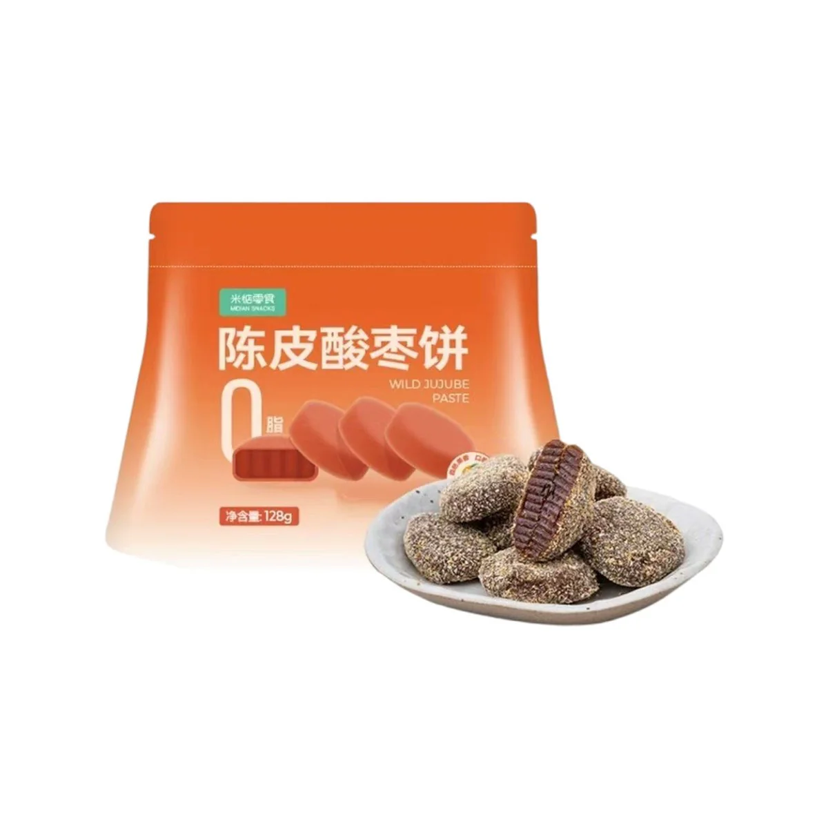 MiDian Tangerine Peel Wild Jujube Cakes 128g