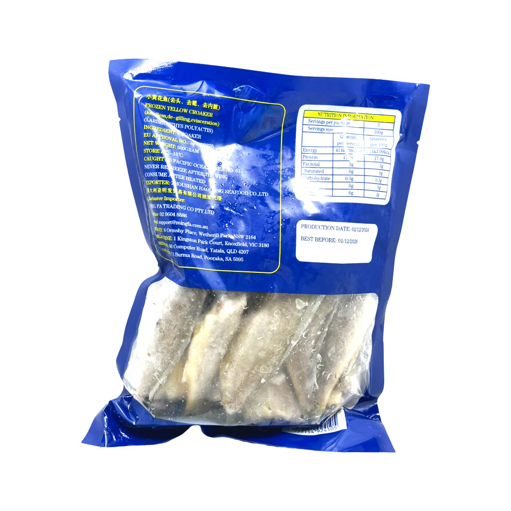 Mingfa Frozen Yellow Croaker 500g - Headless & Gutted - Image 2