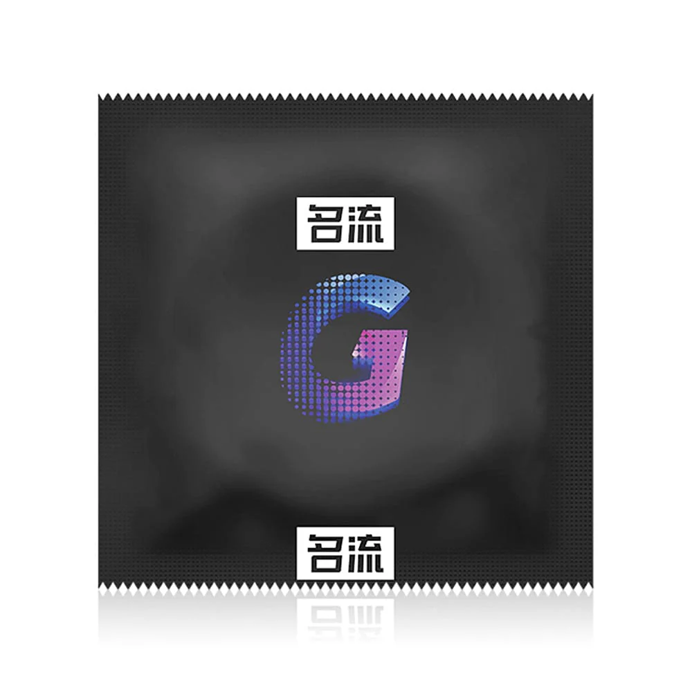 MingLiu G-Spot Large Granule Condoms - Ice and Fire Sensation, 10 Pieces - Image 3
