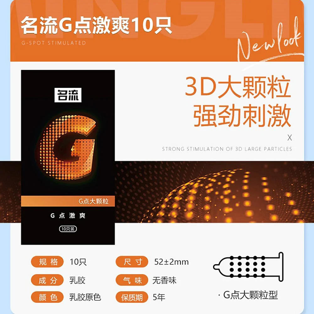 Mingliu G-Spot Stimulating Condoms - 10 Pieces - Image 2