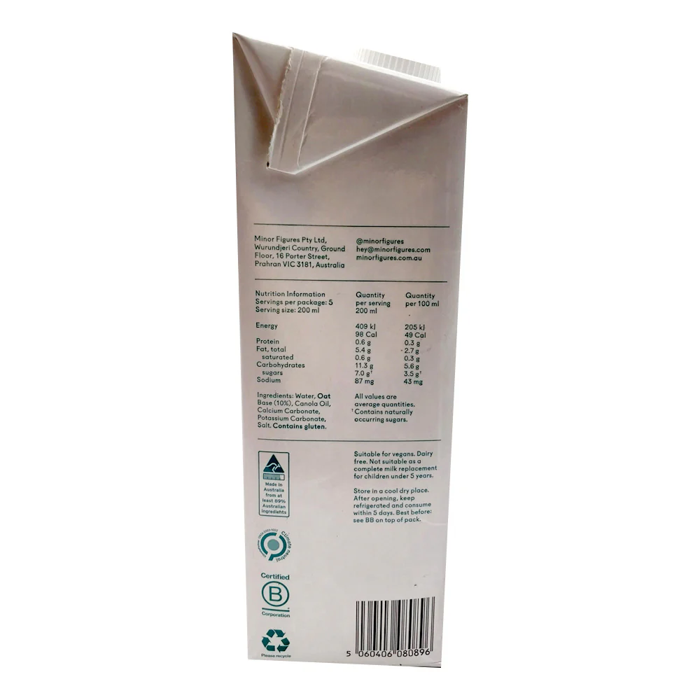 Minor Figures Barista Oat Milk - 1L - Image 3