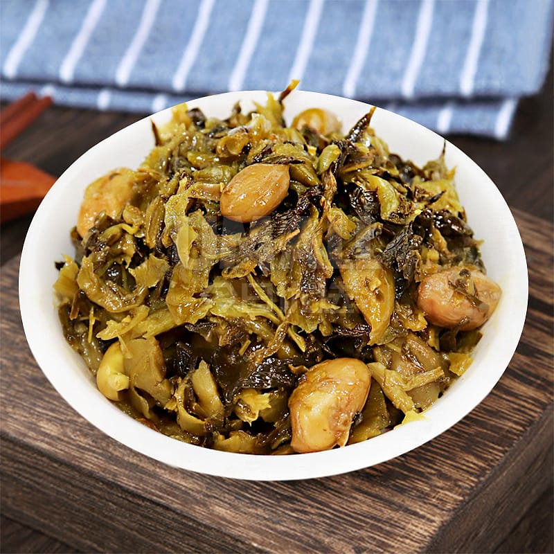 Minxiang Preserved Mustard Greens with Peanuts - 70g - Image 2