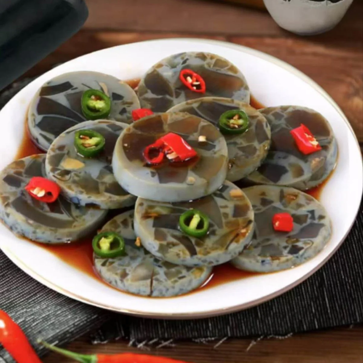 Miss Panda Century Egg Sausage 240g - Preserved Egg ‘Songhua Dan’ - Image 3