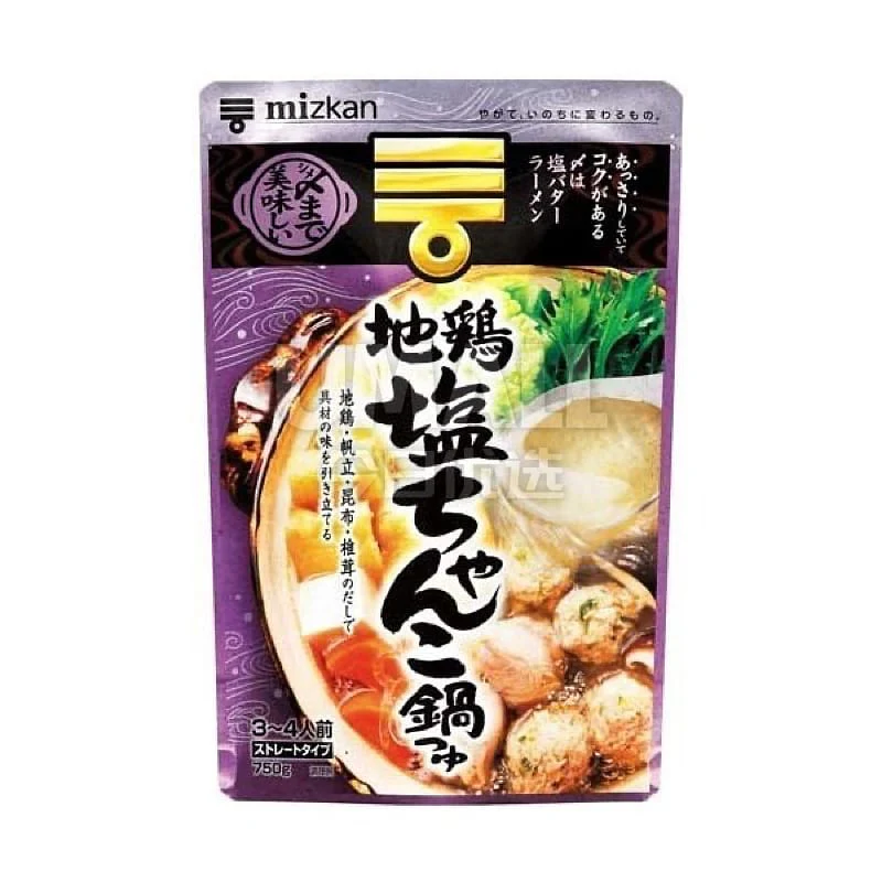 Mizkan Japanese Chicken Salt Hot Pot Soup Base - 750g