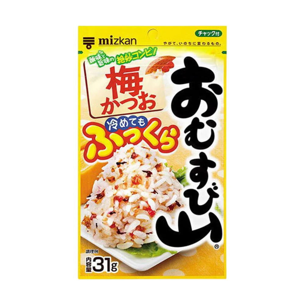 Mizkan Omusubiyama Furikake Rice Seasoning (Ume & Bonito) 31g - For Onigiri & Bento