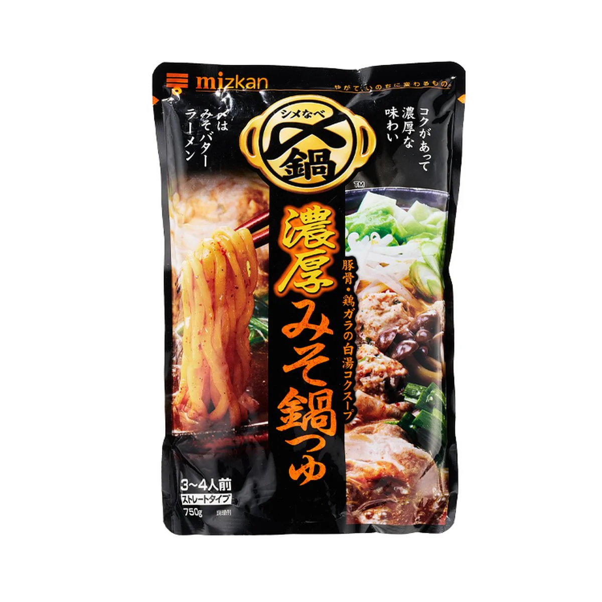 Mizkan Rich Miso Nabe Hot Pot Soup Base 750g - Japanese Miso Hot Pot Broth