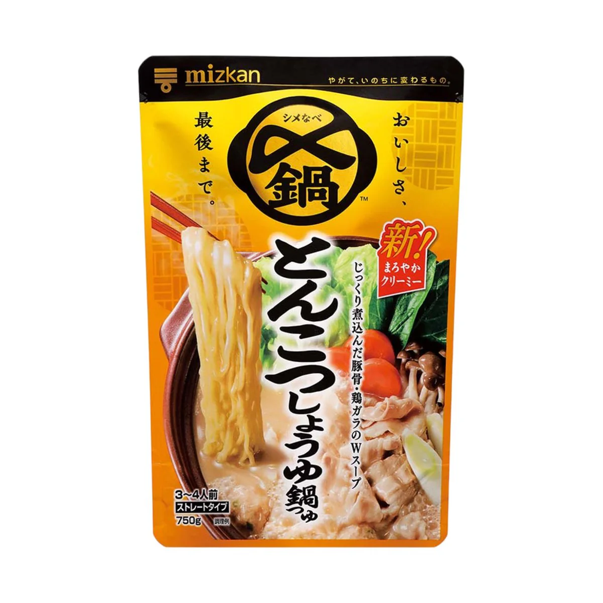 Mizkan Tonkotsu Pork Bone Hot Pot Soup Base 750g - Japanese Nabe & Ramen Broth