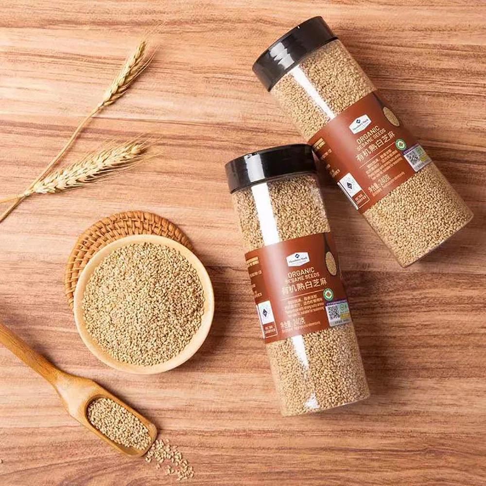 MM Organic Roasted White Sesame Seeds - 240g x 2 Bottles - Image 3