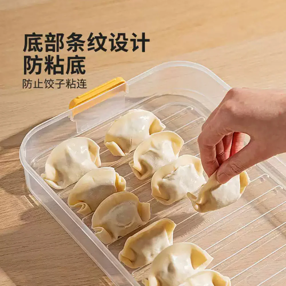 Modern Housewife 3-Tier Green Freezer Dumpling Storage Box - Holds 150-210 Dumplings