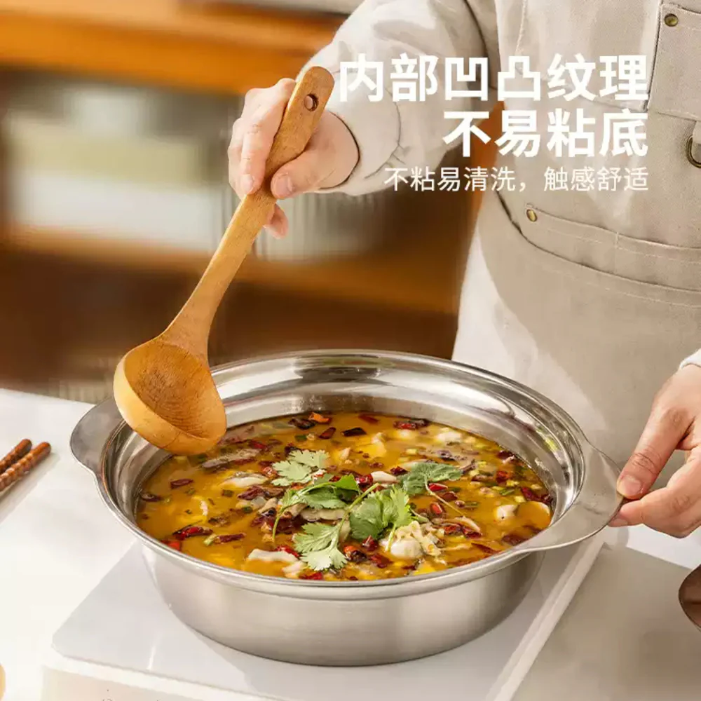 Modern Housewife 304 Stainless Steel Double-Handled Multi-Purpose Basin 31 cm – Mixing & Serving Bowl