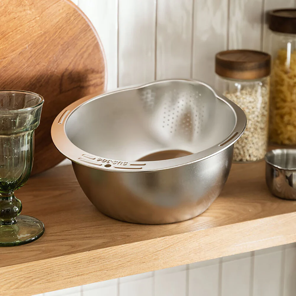 Modern SweetHome 304 Stainless Steel Rice Washing Bowl - Silver - Image 3