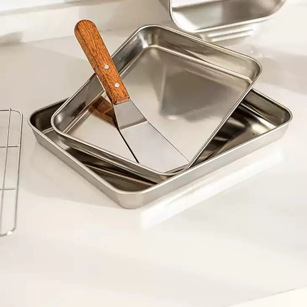 Modern SweetHome 304 Stainless Steel Steaming Tray Medium 26.5*20.5*2.5cm - Image 3