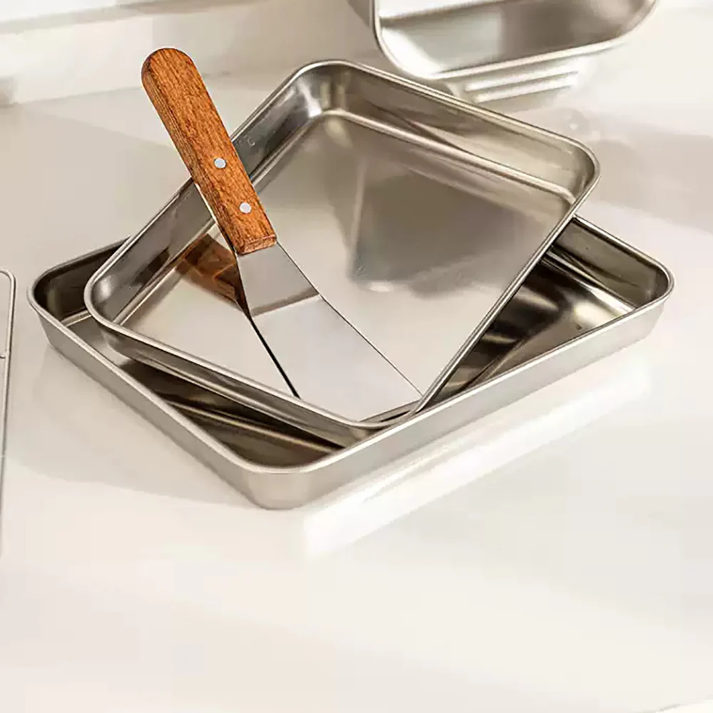 Modern SweetHome 304 Stainless Steel Steaming Tray Small 23.6*17.5*2.5cm - Image 3