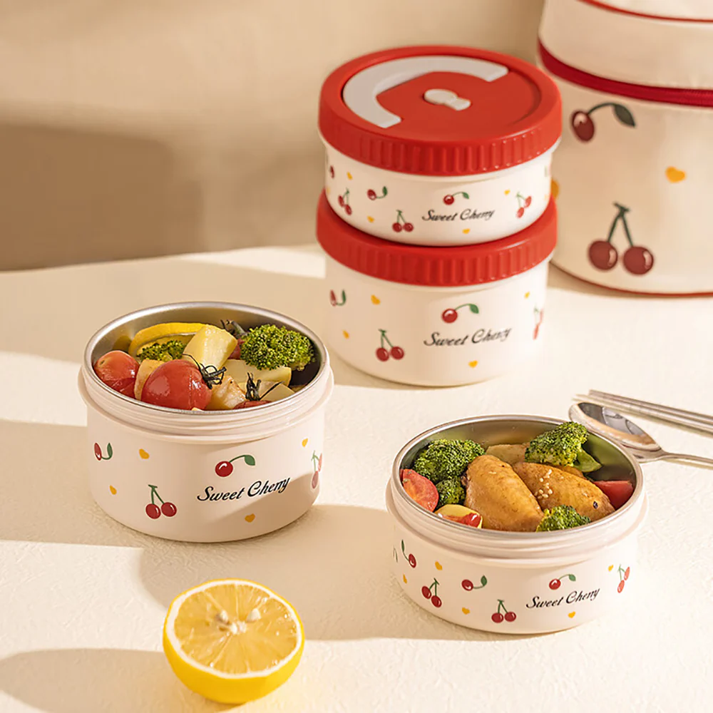 Modern SweetHome 316 Stainless Steel Antibacterial Insulated Lunch Box - 470ml, Microwave Safe - Image 3