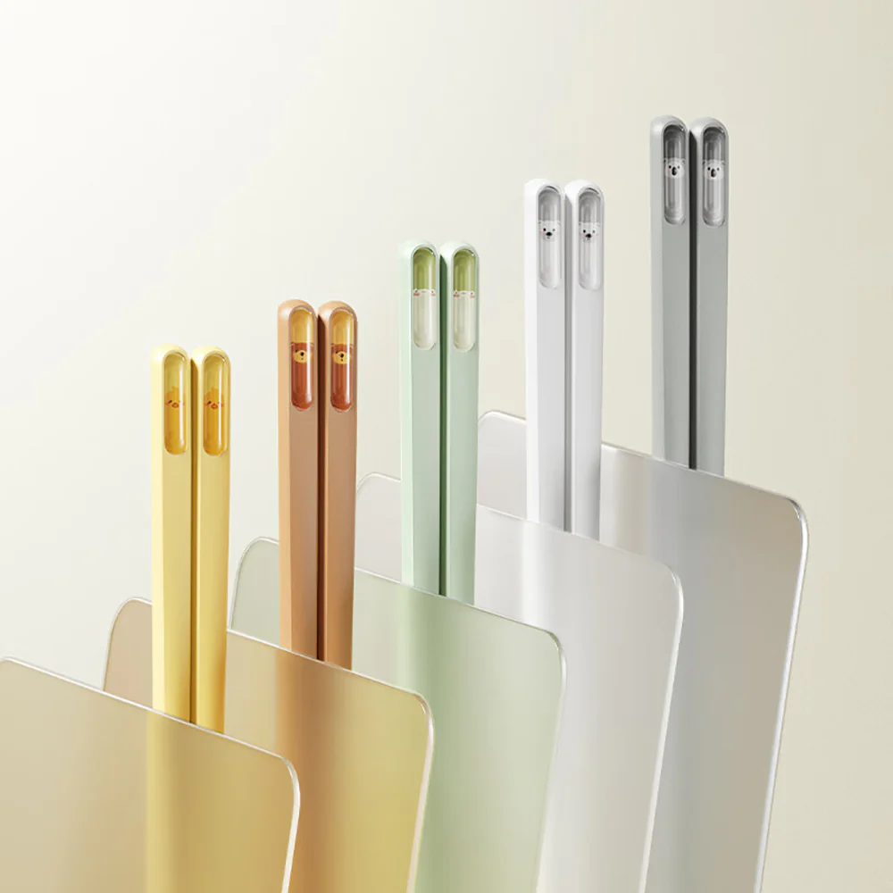 Modern SweetHome 99.9% Antibacterial Alloy Chopsticks Family Pack B - 5 Pairs - Image 2