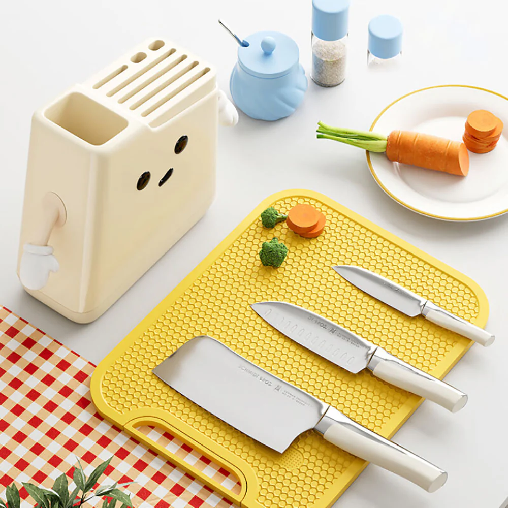 Modern SweetHome Cream White Knife Holder - Image 2
