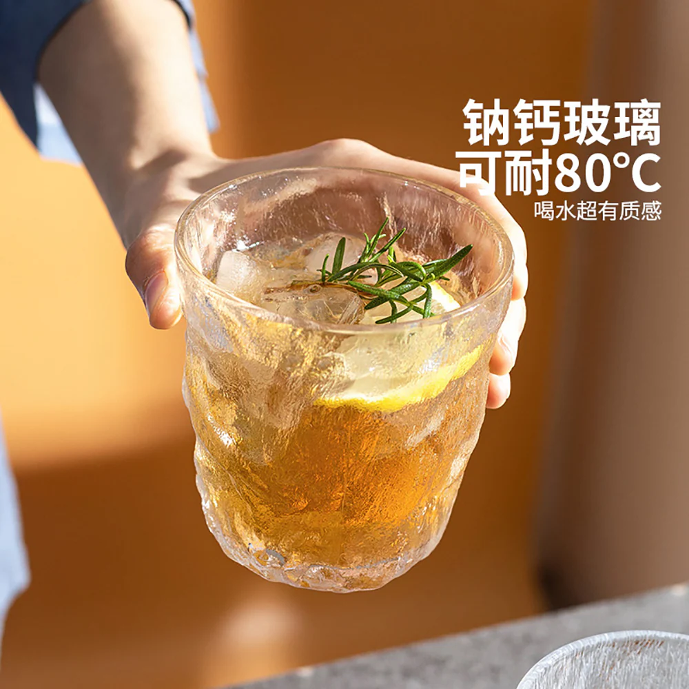 Modern SweetHome Glacier Pattern Highball Glass - Transparent - Image 2