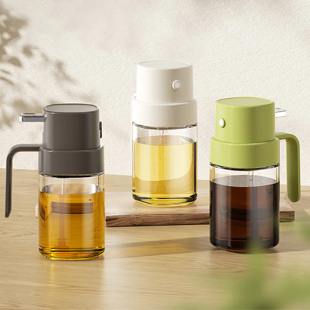 Modern SweetHome Glass Oil Sprayer - Grass Green, 200ml - Image 3