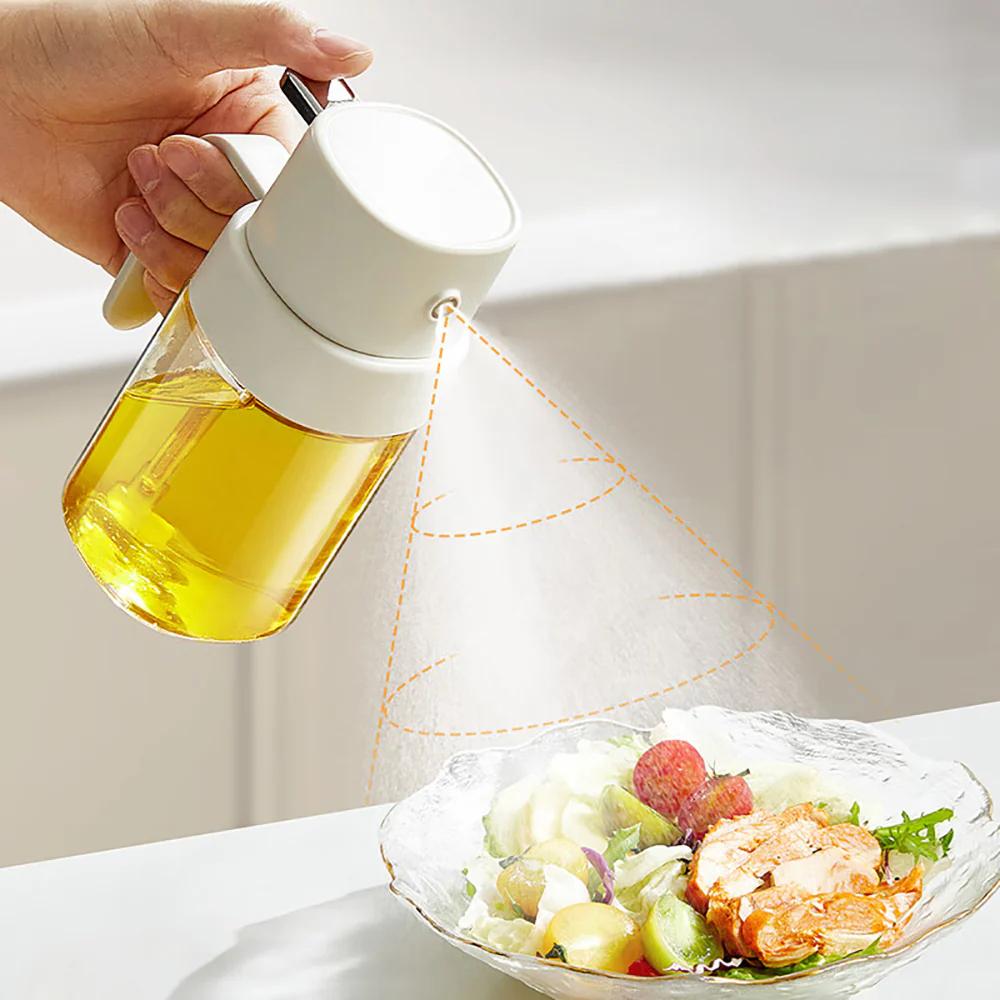Modern SweetHome Glass Oil Sprayer - Grass Green, 200ml - Image 4