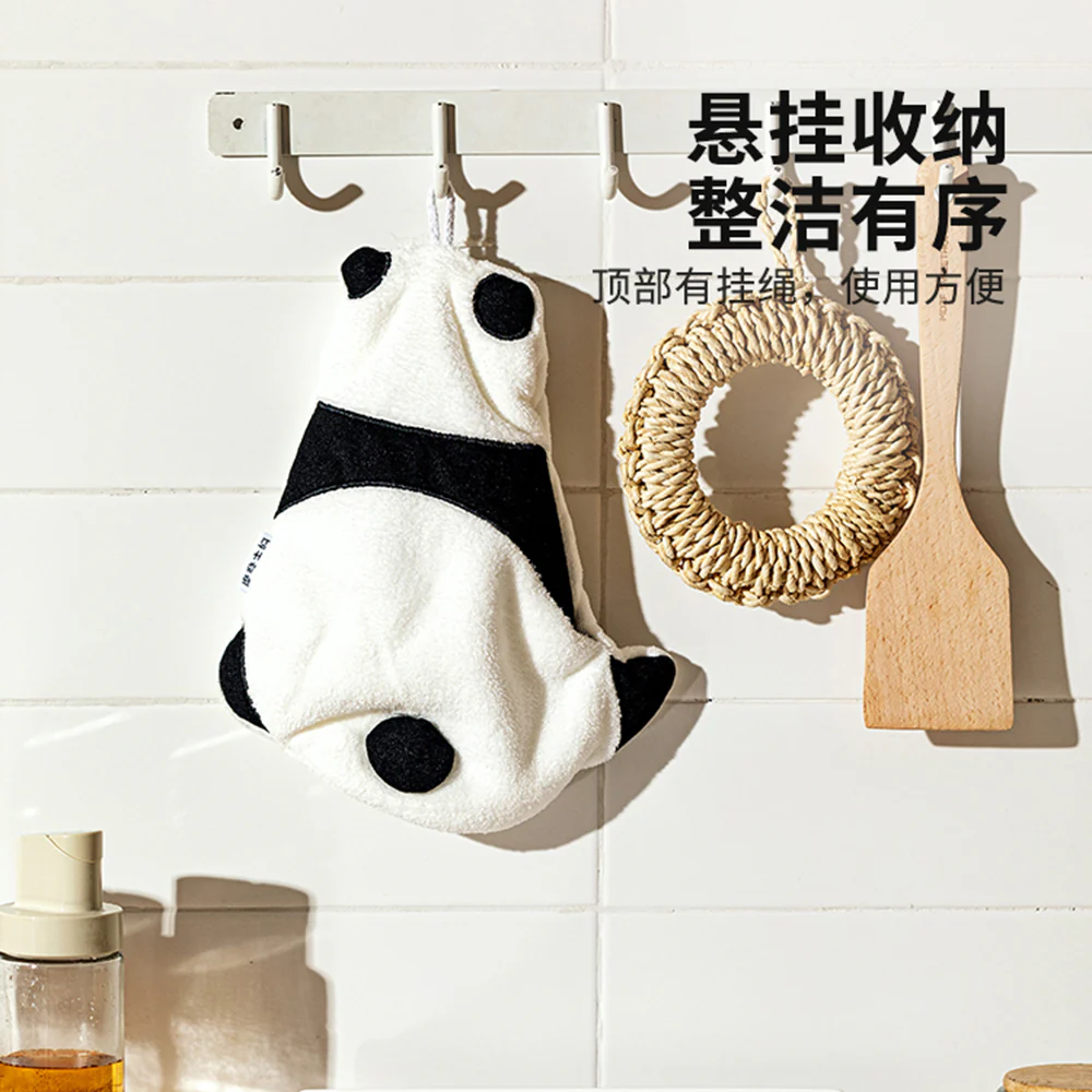 Modern SweetHome Hand Towel with Panda Design - 25x28.3cm - Image 4