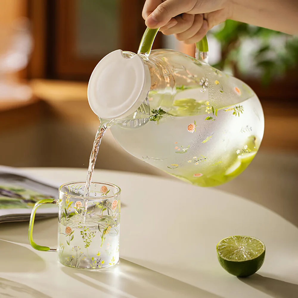 Modern SweetHome High Borosilicate Glass Cold Water Pitcher 1300ml - Image 3