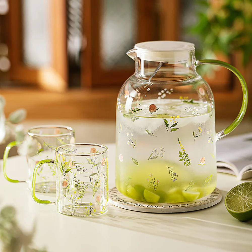 Modern SweetHome High Borosilicate Glass Cold Water Pitcher 1300ml - Image 4