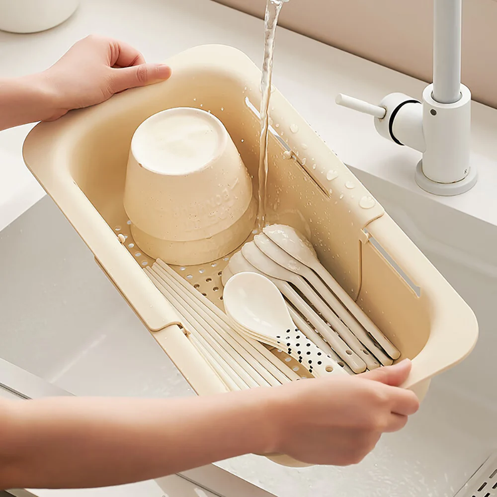 Modern SweetHome Kitchen Sink Expandable Draining Basket - Extra Large - Image 4