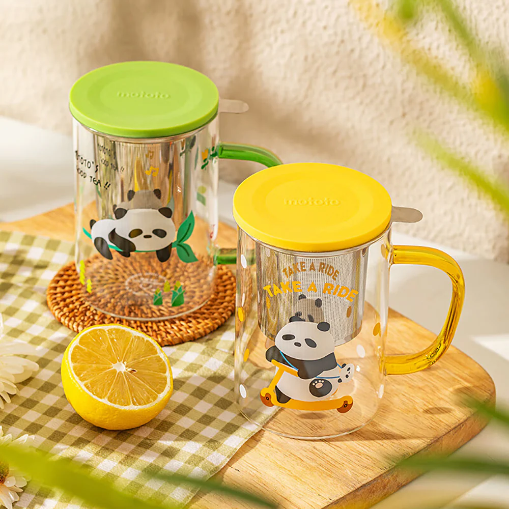 Modern SweetHome Mototo Tea Infuser Cup - Yellow, 420ml - Image 3