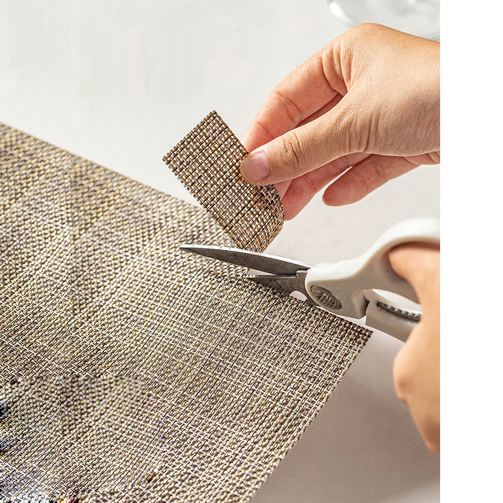 Modern SweetHome Nordic Heat-Resistant Table Mats - Champagne Color, Set of 4 - Image 3