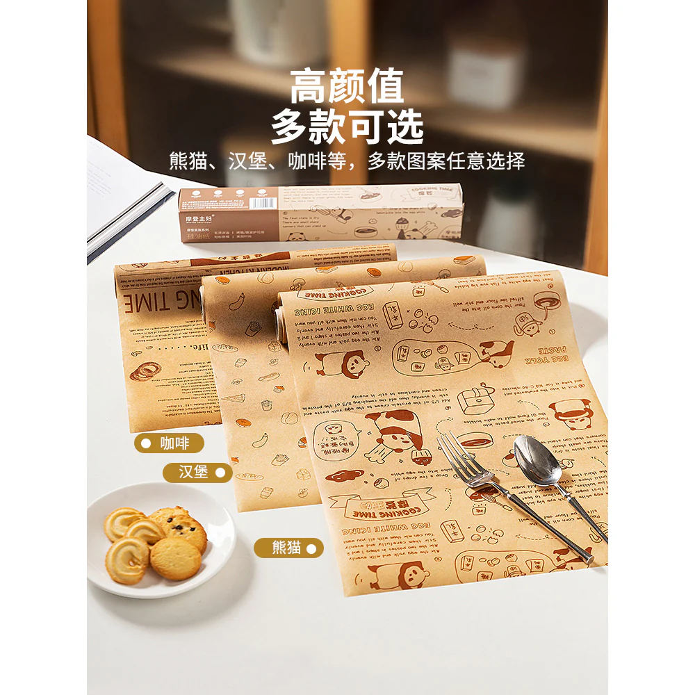 Modern SweetHome Panda Silicone Oil Paper 30*800cm - Image 3