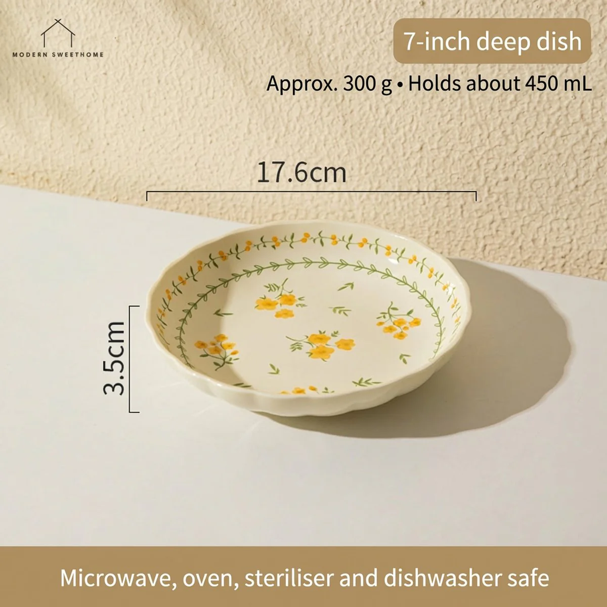 Modern Housewife 'Prosperous Realm' 7-Inch Deep Plate - Image 5