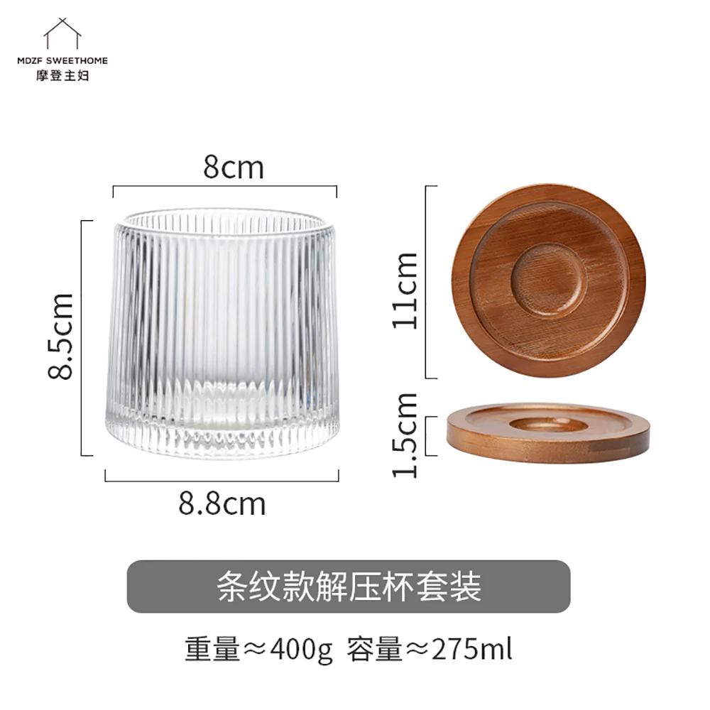 Modern SweetHome Striped Stress Relief Cup Set - Image 2