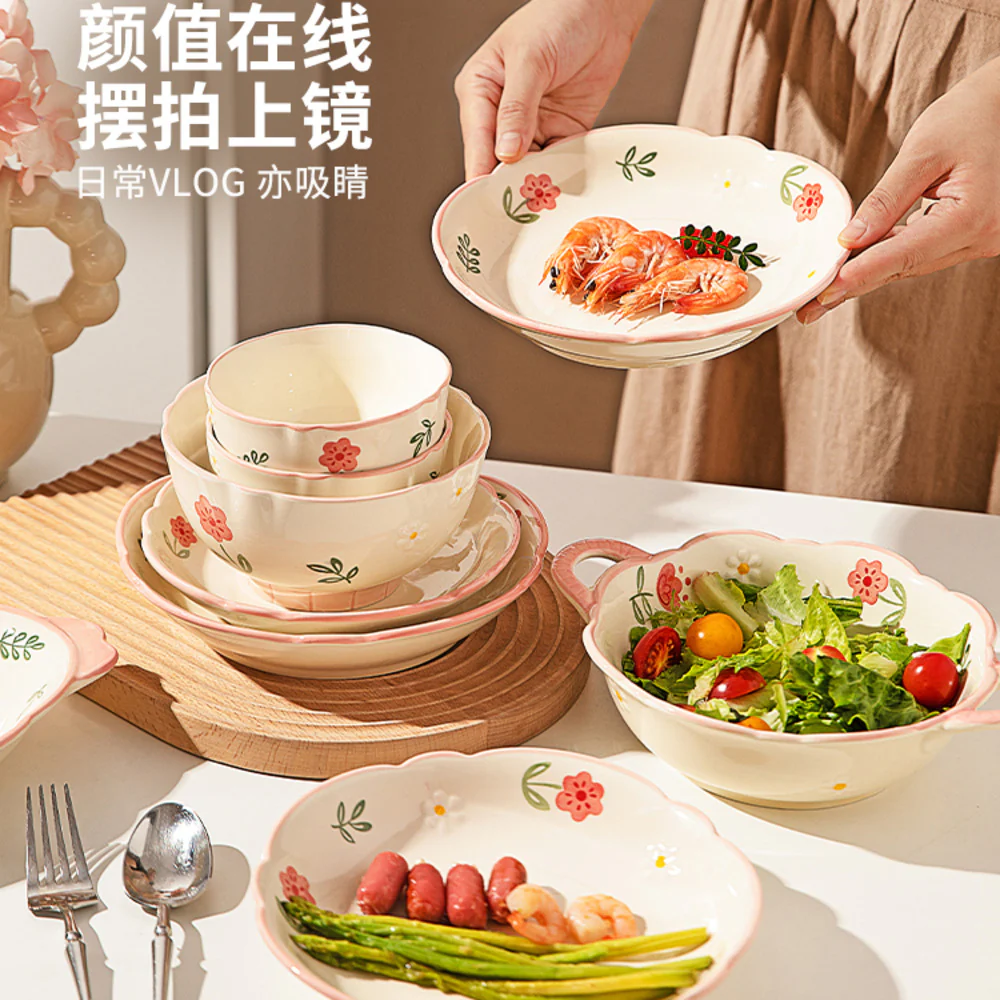 Modern SweetHome Sunny Series 9.5-Inch Double Handle Bowl - Image 2