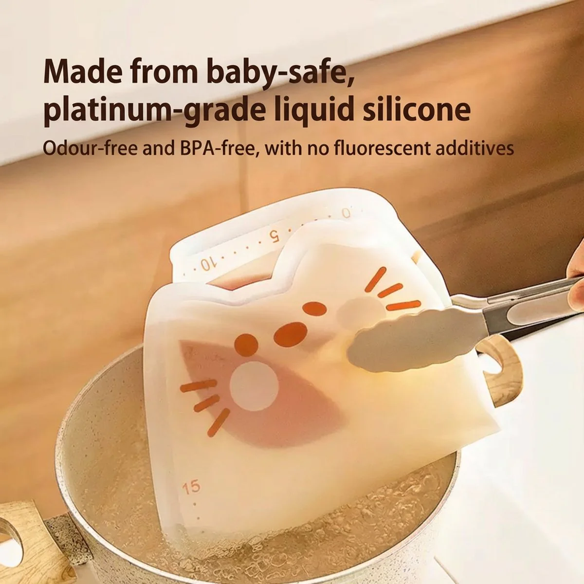 Modern Sweet Home Cat-Shaped Silicone Kneading Mat 52×39 cm with Matching Cat Dough Scraper – Non-Slip Baking Mat - Image 3