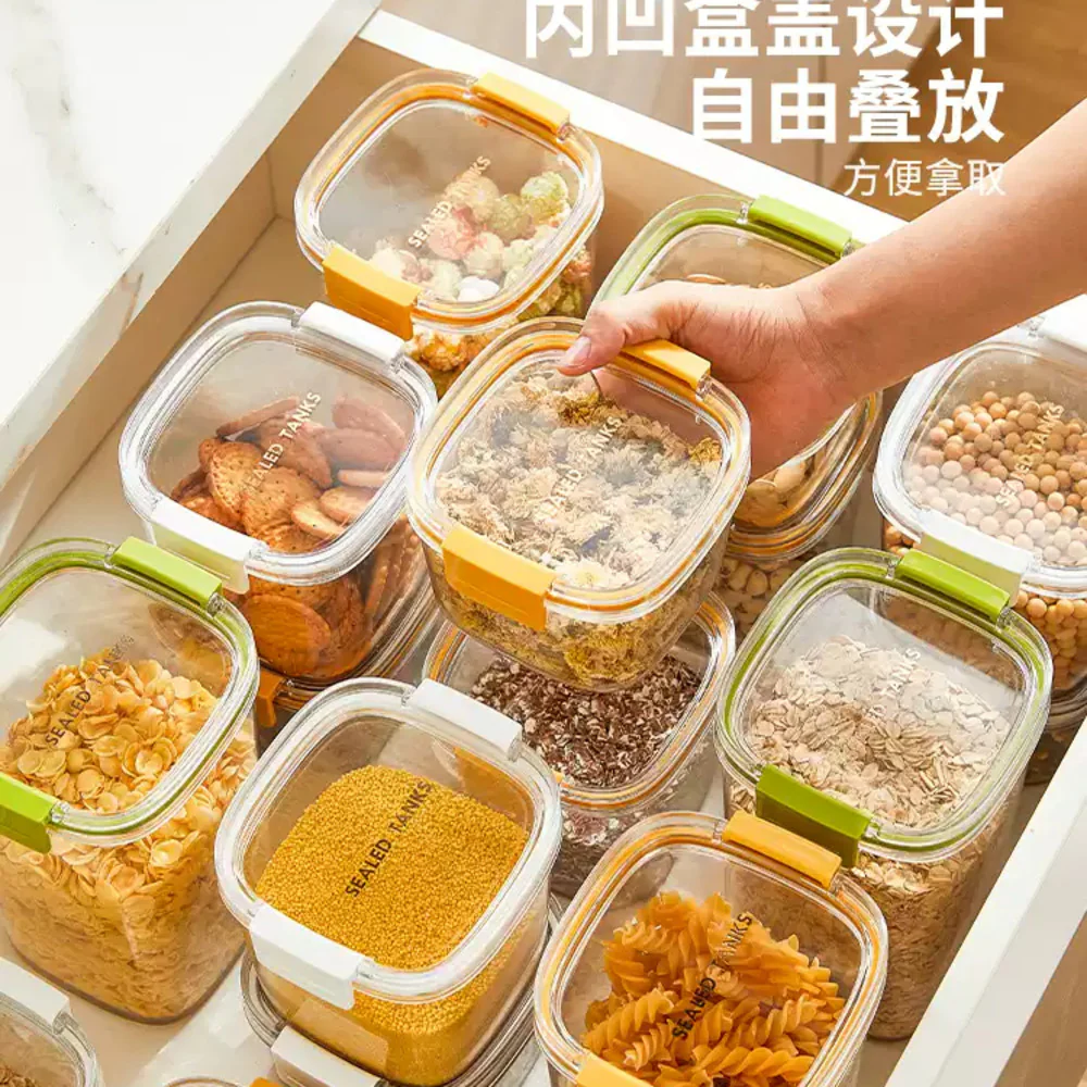 Modern Sweethome Airtight Food Storage Container (White) – 1300ml - BPA-Free Clear Pantry Organizer - Image 4
