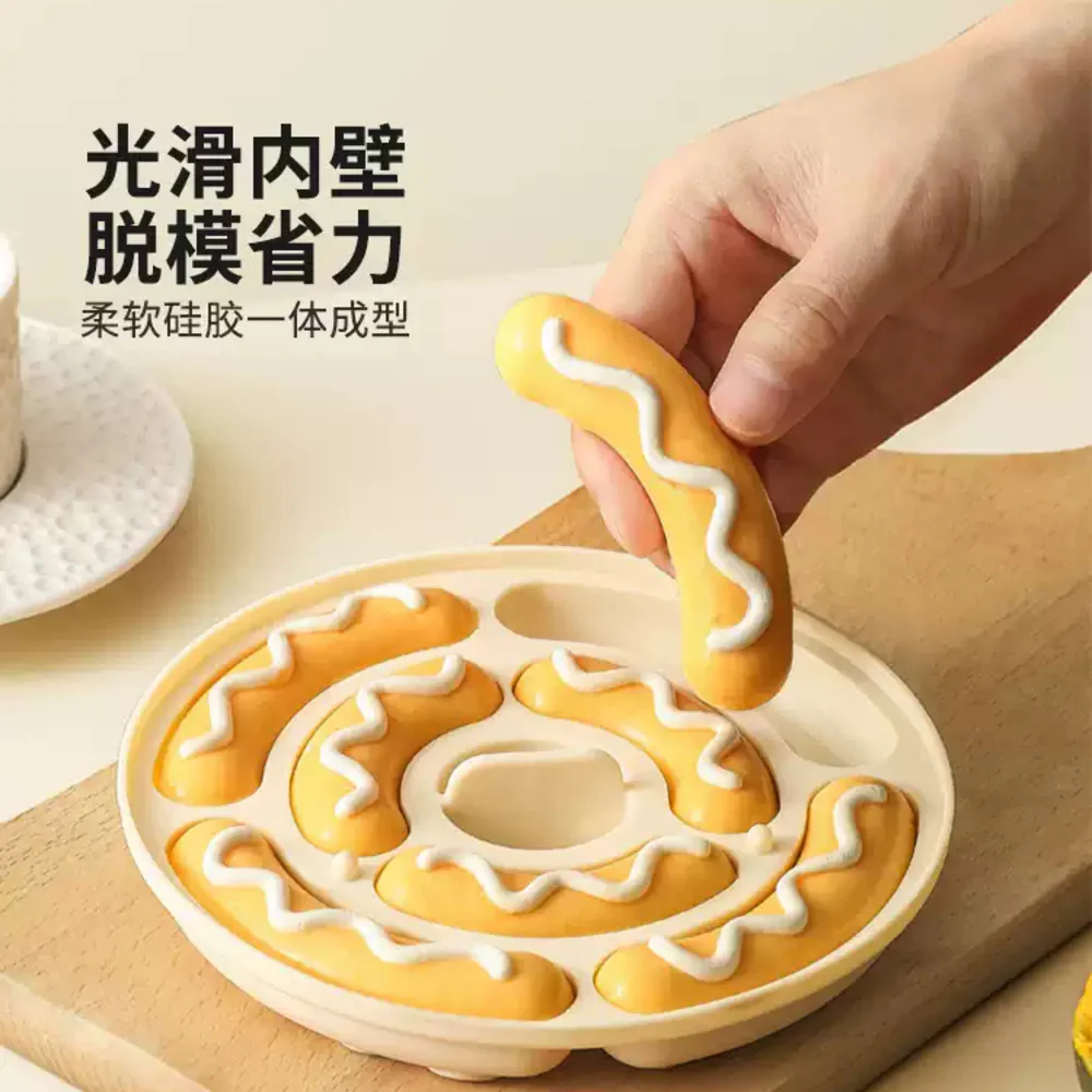 Modern Sweethome Food-Grade Silicone Steamed Cake Mold – Cute Animal Shapes, 16 × 15 × 3 cm - Image 2