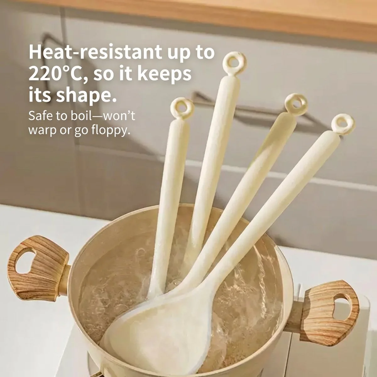 Modern SweetHome Silicone Soup Spoon - Image 2