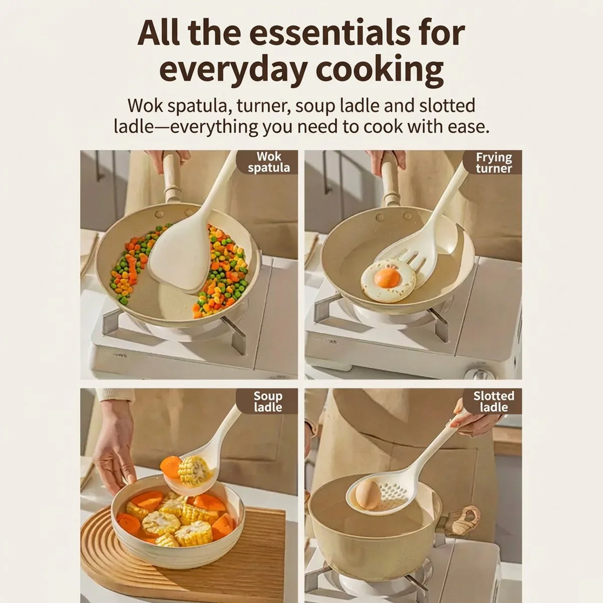 Modern SweetHome Silicone Soup Spoon - Image 3