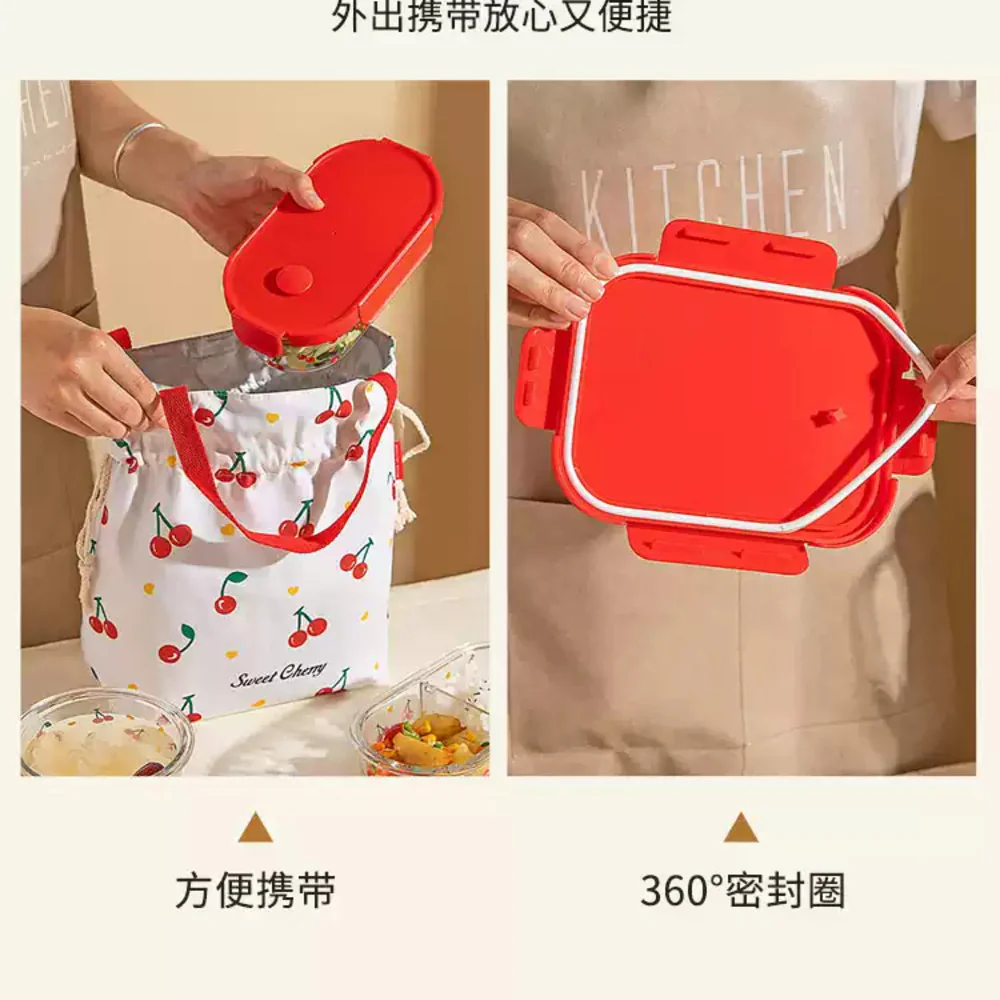 Modern Sweethome “Sweet Cherry” Insulated Lunch Tote – 21 × 13 × 31 cm - Image 2