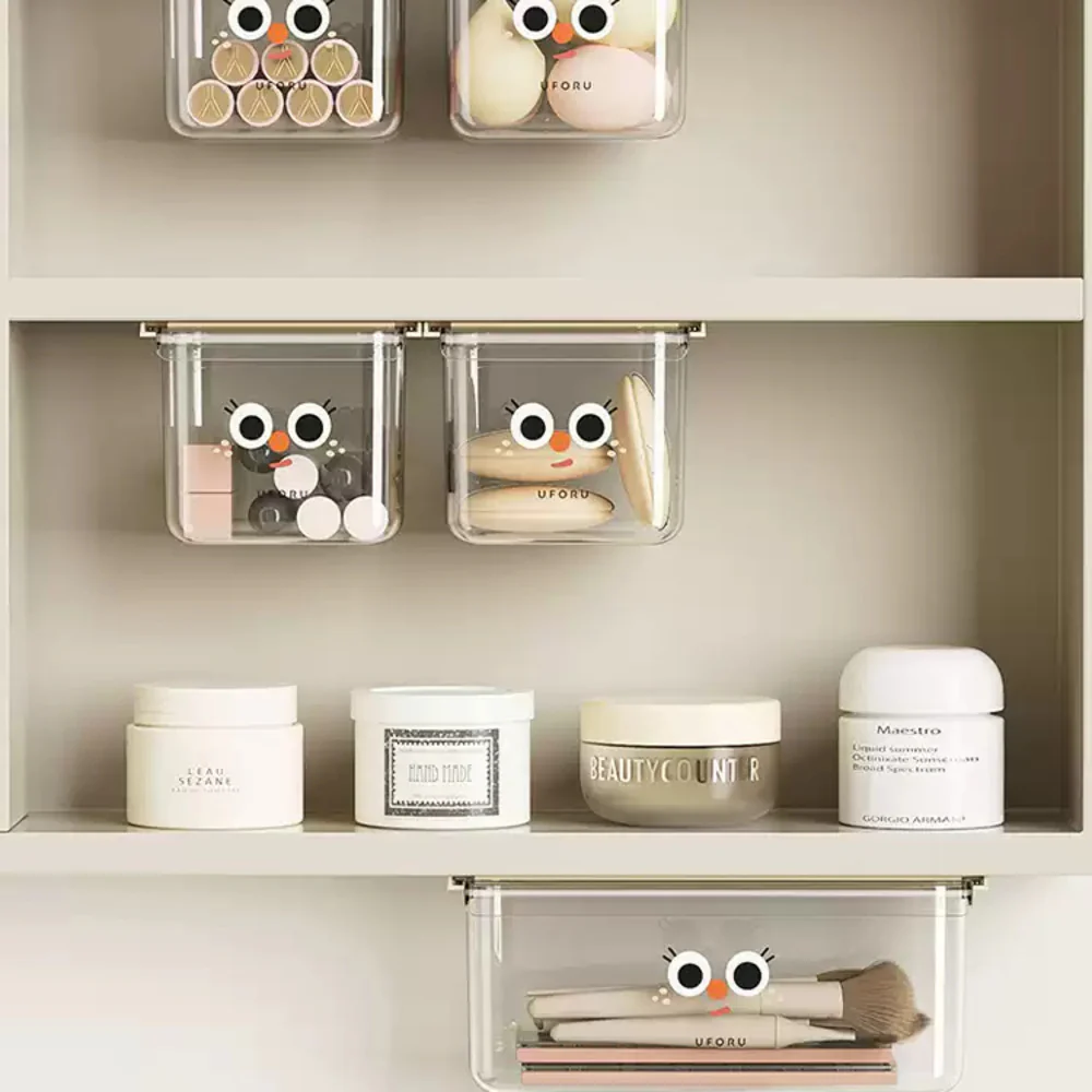 Modern Sweethome Wall-Mounted Mini Storage Boxes – Clear PET+ABS, Set of 3 - Image 5